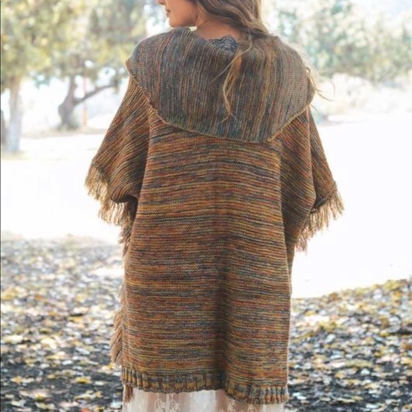 Rainbow Openfront Ruana - Picture 2 of 2